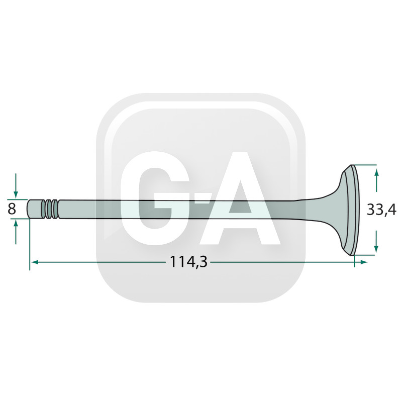 Soupape echappement Massey Ferguson
